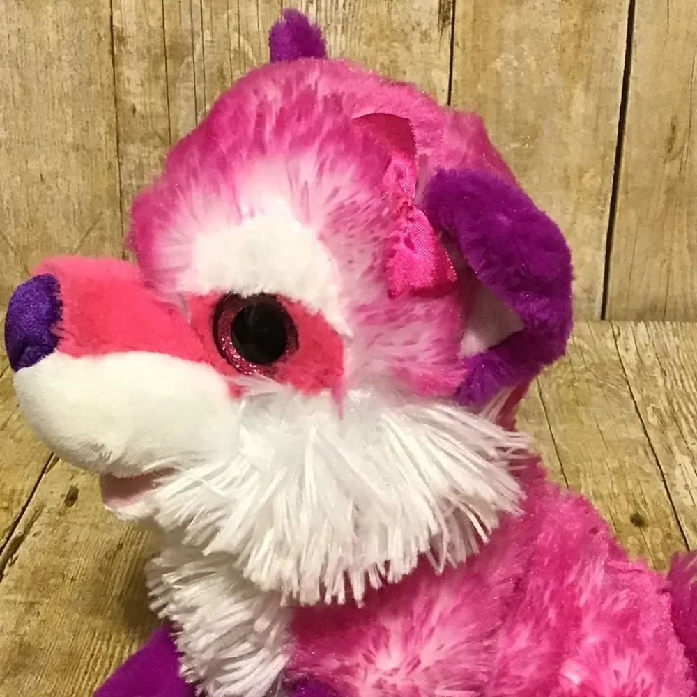 ‎Wild Republic Pink Purple Fox Plush 10”